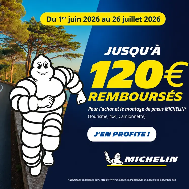 #0626_Jusqu'à 120€ pour l'achat et le montage de pneus MICHELIN